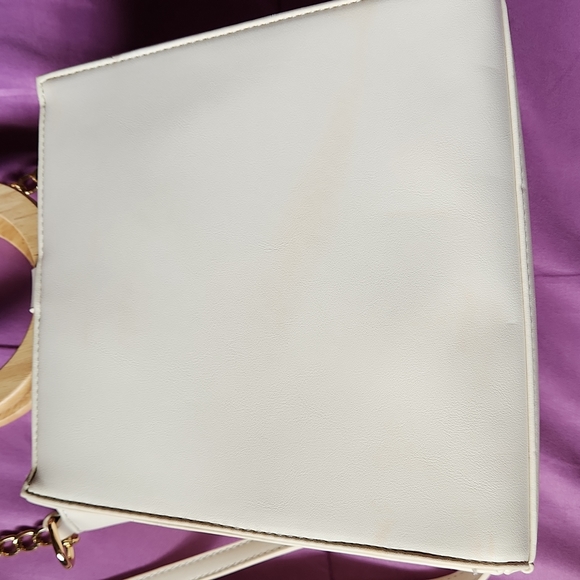 Fashion LD women's cross body/hand bag with wooden handle - Picture 5 of 12